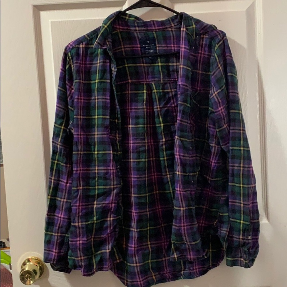 American eagle boyfriend shirt FLANNEL